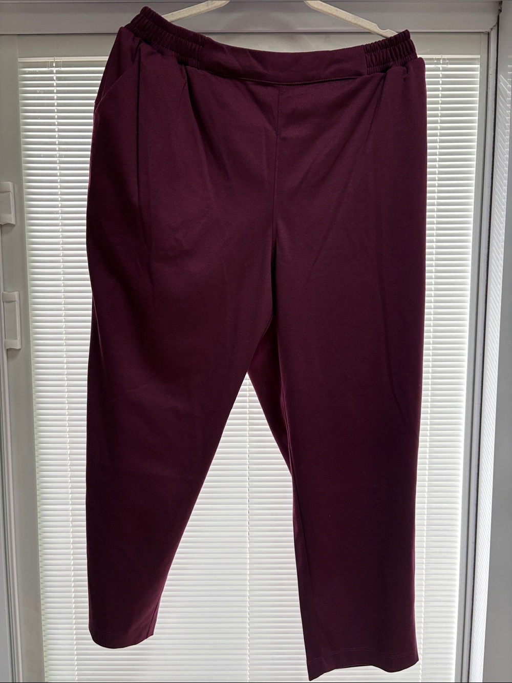 LuLaRoe Cropped Pants in Deep Burgundy
